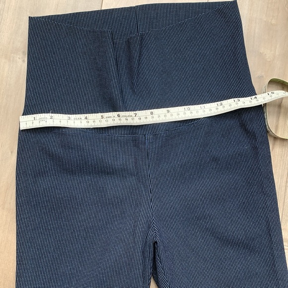 Blue dotted stretch maternity pants US size 4 - Picture 7 of 14